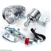 Zwinz1aa Vintage Xe Đạp Cơ Giới Ma Sát 12V 6W Máy Phát Điện Đèn Pha Đuôi Đèn