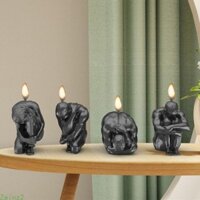 Zwinz2 3D Cơ Thể Con Người Khuôn Silicon Lớn Cho Xà Phòng Handmade Chân Dung Thạch Cao