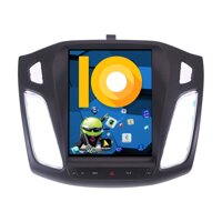 ZWNAV One din Android 9.0 Tesla Style Vertical Screen Car Stereo for Ford Focus 2013-2017, PX6, 1080P HD Touch Screen,Car GPS Navigation Radio Play...