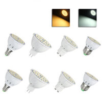 ZX E27 E14 GU10 MR16 LED 4W 48 SMD 3528 LED Pure White Warm White Spot Lightt Lamp Bulb AC110V AC220V