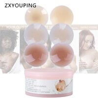 Zxyouping 5 Cặp Áo ngực không dây silicon chống thấm nước có hộp Núm vú Băng dán Silicone Núm vú Cover Pasties Nhãn dán ngực có thể tái sử dụng Áo ngực dính