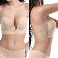 Zxyouping Áo ngực silicon đẩy lên không dây liền mạch Hỗ trợ áo ngực nữ Dây đeo núm vú có thể tái sử dụng Áo ngực nâng ngực quây và hở lưng