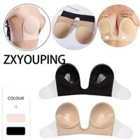 Zxyouping Nữ Silicone Push Up Bra Gợi Cảm Hình Chữ U Vô Hình Silicone Núm Vú Băng Có Thể Tái Sử Dụng Núm Vú Áo Ngực Miếng Dán