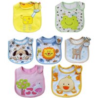 ZXZ  Cute Newborn Baby Toddler Bibs Waterproof Saliva Towel Burp Cloth Feeding Bibs