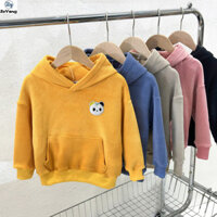 [Zy] 70-160 Hàng có sẵn Áo có mũ trùm đầu cho trẻ em Áo Hoodie lông cừu mùa thu đông Áo khoác lông cừu Áo khoác giữ nhiệt thông thường Quần áo đơn giản phù hợp