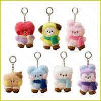 Zy1 Dễ Thương BTS BT21 Sang Trọng Mặt Dây Chuyền Quà Tặng Cho Bạn Gái Ba Lô Trang Trí Móc Khóa Đồ Chơi nhồi Bông Bộ Sưu Tập YZ1