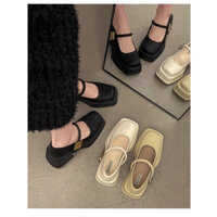 ZYA - Giày Cao Gót Nữ Mũi Vuông Mary Jane