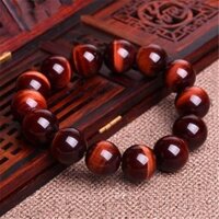 Zydeco Tự Nhiên Hổ Đỏ Mắt Đá Tròn Hạt Vòng Tay Mã Não Hổ Đỏ Mắt Đá Vòng Tay Nam Nữ Cặp Đôi Phong Cách