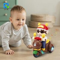 Zyjc Gấu Điện Mô Hình Xe Máy Nhựa Cảm Giác Đồ Chơi Trẻ Em Bé Trai