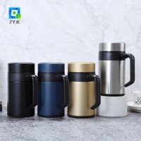 ZYJC Nước Giữ Nhiệt, Cốc Cà Phê Nhiệt Dung Tích Lớn Bằng Thép Không Gỉ 304, Cách Nhiệt Chân Không Đơn Giản Có Thể Tái Sử Dụng Với Máy Lọc Trà Bảo Quản Nhiệt Cốc Quà Tặng Người Đàn Ông