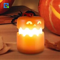 ZYJC trí bí ngô, Đèn bí ngô ma quái thắp sáng, Đèn lồng LED di động có thể gập lại nhỏ gọn Halloween