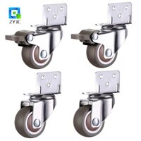 Zyjc Xoay Caster Tắt Tiếng 4 Con Lăn Phụ Kiện Gia Đình Cho Xe Đẩy Bé Cũi Bánh Xe