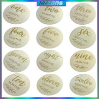 Zzz 12 Chiếc Chụp Ảnh Thẻ Bé Sơ Sinh Tăng Trưởng Hàng Tháng Thẻ Ghi Âm Handmade Trẻ Sơ Sinh Sinh Thẻ Kỷ Niệm
