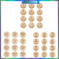 Zzz 12 Chiếc Sơ Sinh Tăng Trưởng Hàng Tháng Thẻ Ghi Âm Miếng Dán Sinh Thẻ Kỷ Niệm Đạo Cụ Chụp Ảnh Đồ Chơi