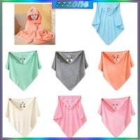 Zzz Áo choàng tắm có mũ trùm đầu mềm mại và ấm áp cho trẻ mới biết đi Phim hoạt hình dễ thương được thiết kế quấn sơ sinh