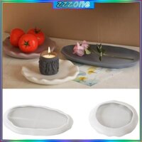 Zzz Handmade Nhựa Và Khay Bê Tông Thủ Công Với Khuôn Silicon Hình Bầu Dục Lớn