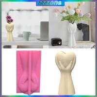 Zzz Succulents Chậu Hoa Nhựa Khuôn Silicon DIY Sân Vườn Bê Tông Hoa Khuôn