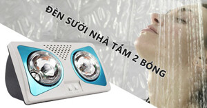 3 loại đèn sưởi nhà tắm 2 bóng được nhiều người tin dùng nhất