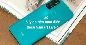 3 lý do nên mua điện thoại Vsmart Live 4 trong dịp cuối năm 2022