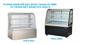 4 công nghệ nổi bật được trang bị trên tủ trưng bày bánh Berjaya CCS-15SS-2