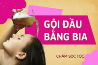 5 công thức gội đầu bằng bia trị rụng tóc, trị nấm, trị gàu