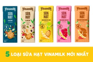 5 dòng sữa hạt Vinamilk mới ra mắt: Chi tiết công dụng, giá bán