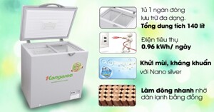 5 ưu điểm vượt bậc ở tủ đông Kangaroo KG235C1 235 lít có thể bạn chưa biết