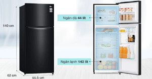 7 điều cần biết về tủ lạnh LG Inverter 187 lít GN-L205WB