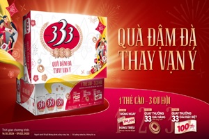 Bảng giá bia 333 Tết 2025, chương trình khuyến mãi trúng 100 triệu đồng mừng Tết Ất Tỵ