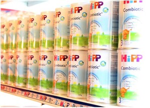 Bảng giá sữa bột Hipp cập nhật tháng 8/2016