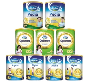 Bảng giá sữa bột Vinamilk Dielac chính hãng trong tháng 8/2017