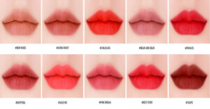 Bảng Màu Chi Tiết Son Kem 3CE Velvet Lip Tint