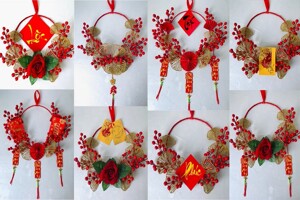 Bật mí 5 cách làm vòng trang trí Tết Giáp Thìn 2024