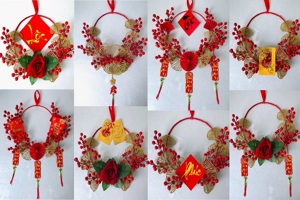 Bật mí 5 cách làm vòng trang trí Tết Giáp Thìn 2024