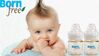 Bé thích thú uống sữa với Bình sữa Born Free Nhựa PES 150ml