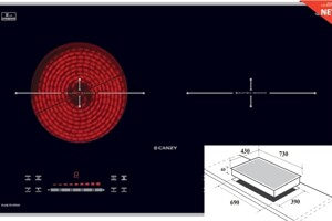 Bếp điện từ đôi Canzy CZ VNH268 tính năng vượt trội, thiết kế hiện đại