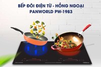 Bếp điện từ đôi Panworld PW-1983 tính năng vượt trội, vùng nấu linh hoạt