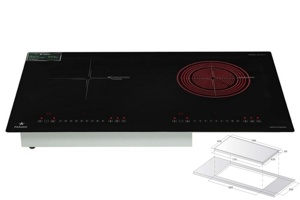 Bếp điện từ đôi Pramie PRTH-N1 tính năng đa dạng, công nghệ tiên tiến