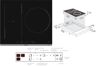Bếp từ 3 vùng nấu Brandt BPI163DUB hiện đại, sang trọng, tiện lợi