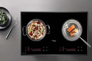 Bếp từ âm 2 vùng nấu Canzy CZ ML86A sở hữu thiết kế hiện đại, sang trọng
