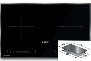Bếp từ âm 2 vùng nấu Kaff KF-FL666II tính năng thông minh, thiết kế hiện đại