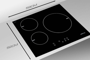 Bếp từ ba Hafele HC-IP604A 538.01.681 thiết kế sang trọng, tính năng thông minh