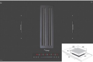 Bếp từ bốn kết hợp hút mùi Canzy CZ-BH09KH hiện đại, tiện nghi và hiệu quả