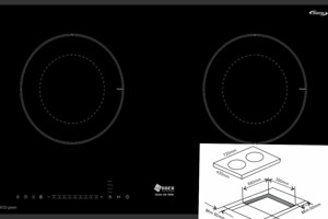 Bếp từ đôi Arber AB-998N thiết kế hiện đại, tính năng an toàn
