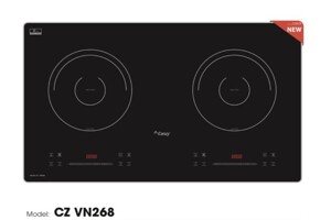 Bếp từ đôi Canzy CZ-VN268 thiết kế tinh tế cùng tính năng hiện đại