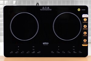 Bếp từ đôi Goldsun GDI7402 nấu ăn nhanh chóng, tiết kiệm điện năng