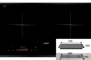 Bếp từ đôi Kaff KF-8818 Smart New công nghệ tiên tiến, thiết kế sang trọng
