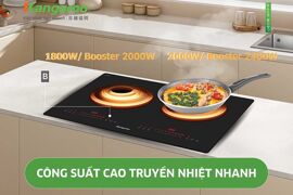 Bếp từ đôi Kangaroo KGIC44D1T giá chỉ 4 triệu đồng: Hiệu suất cao, tiết kiệm điện nhờ inverter
