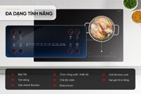 Bếp từ đôi Sunhouse SHB555DI tính năng thông minh, thiết kế sang trọng