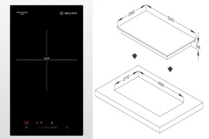 Bếp từ đơn Domino Malloca MDI 301 nấu nướng nhanh, tiết kiệm điện năng